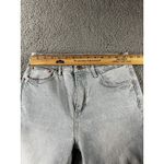 ZARA Jeans Women 6 High Rise Straight Leg Distressed Light Wash Denim Pants Photo 3