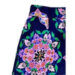 J. Crew‎ Straight Pencil Slant Pockets Medallion Navy Skirt 0 Urban Colorful Blue Photo 2