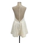 Bardot Teo Lace Mini Dress Halter Open Back White Size US 10 Photo 7