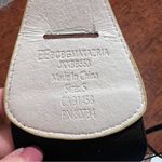 BCBG MAXAZRIA Snakeskin Wide Statement Belt Women’s Leather Stretchy Black Small Photo 4