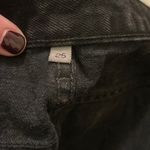 Carmar Zipper Zip Front Black Denim Jean Mini Skirt Washed Black Size 25 Photo 3