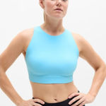 Athleta New XS Flex Spacer Bra Aqua Blue X-Small D-DD Photo 0