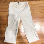 Bebe Vintage y2k Linen Trousers Satin Casual Coastal minimalist preppy cottage Western Dressy Pants Wide Bootcut Flare Photo 1