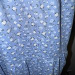 Hollister  Babydoll Dress Floral Tiered Peasant Fairy Blue White Small Photo 2