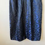 Vtg Dress HOCO Vampy Whimsigoth Evening Dark Romantic Addams Wednesday Grunge M Blue Size 6 Photo 6