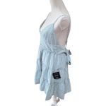 Lulus Pretty Picnic Sage Green Gingham Tiered Tie Photo 3