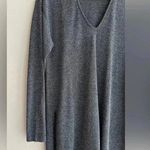 ZARA Grey and Silver Tunic Sweater, Long Sleeve Gothic Blouse, Size Medium Photo 2