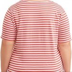 Terra & Sky Terra and‎ sky women’s 3x coral stripe t shirt Photo 6