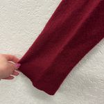 August Silk Ruffled Collar Wool Jacket Sweater XL Ruby Red Photo 4