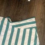 Keroppi Women’s Cropped Green & White Striped Crop T Photo 10