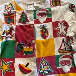RARE VTG Michael Simon Christmas Festive Santa Fun Patterns Unique Cardigan S Photo 1