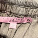 Calypso St. Barth  Women's Olive Green Embroidered Detail Drawstring Jogger Pants Photo 2