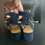 Frye  BLAIR SIDE WOMENS BLUE BROWN SUEDE GLADIATOR SANDALS SHOES SZ 7.5 Photo 5