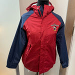  Parks Walt Disney World Red Blue Windbreaker Rain Jacket Coat Embroider Photo 0