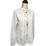 Old Navy Gray Confetti Knit Cardigan Open Front Size Medium Cozycore Minimalist Photo 3