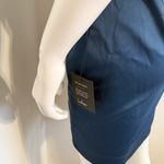 Lulus Elegant Dark Teal Blue Satin Asymmetrical Tie Front Dress Women’s M – NWT Photo 8