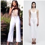L'Agence L’AGENCE Danica High Rise Wide Leg Jeans Jambe White Photo 2