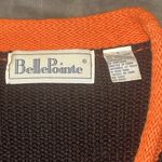 VTG BellePointe OSU Cowboys Sweater Vest Large Black Orange Knit Ramie Cotton Photo 4