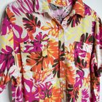 White Stag  Linen Blend Button Down Top Casual Tropical Women’s Size XXL Photo 7