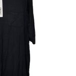 DKNY Shirt Dress Size Small Black Button Up Womens Stretch Blend 3/4 Sleeve Photo 2