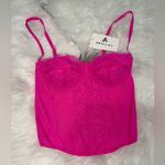 Fuchsia Lace Bustier Corset Pink Photo 3