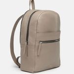 ECTU Brooklyn Italian Leather Backpack in Light Grey Photo 0