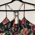TY Mexican Tropical Leaf Beach Lightweight Summer Tank Spaghetti Strap Dress Black Size M Photo 7