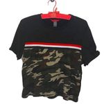 Hot Kiss crop camo crop top black green M Photo 0
