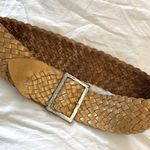 Stoned & Waisted Woven Leather Gold Toned Belt size Sm Photo 0