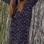 Madewell et Sezane Elly Silk Floral Shirtdress Black Red Long Sleeve Size XXS Photo 0