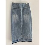 High Rise Denim Skirt Womens Size Medium Slit Southwestern Western Desert Boho Blue Photo 1