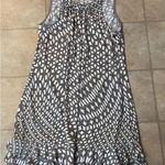 MSK Medium Gray and White Sequin Tiered Cocktail Dress Gray Photo 0
