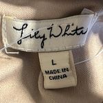 Lily White  large black lace shorts romper zip back sleeveless lace detail lined Photo 5