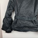 Y2K GANT Collection Womens Coat High Zip Neck Balloon Sleeves Black Sz Large Photo 10