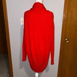 Anthropologie Saturday Sunday cowl neck ribbed sweater tunic size M/L oversized Red Size M Photo 3