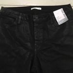 Nine West Kick Flare Jeans Slim Fit High Rise Waxed Black 16 Super Stretchy Photo 4