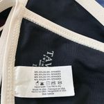 New Tavik Jett Colorblock Triangle Bikini Top Black and Cream Women's Size L Size L Photo 10