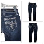 Rock Revival  Deeka Straight Women’s 26 X 33 Blue Jeans Stretch Denim Embellished Photo 1