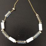 Rachel Roy  Adjustable white & Clear beaded Bracele Photo 2