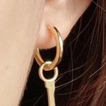 20mm Hoop With Little Key Photo 1