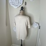 Bibi Split Front Pink and White Leopard Print Women's Top Size Small Photo 11