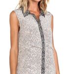 Marc by Marc Jacobs Karoo Print Silk Button Down Tank Photo 1