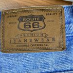 Route 66 Vintage  Mom High Rise wRolled Hem in Medium Blue Denim Wash w/5 pockets Photo 2