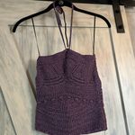 H&M Purple Crochet Halter/Strapless Top Photo 0