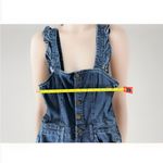 Show Me Your Mumu  Rhea Denim Jumpsuit Ruffled‎ Flare Wide Leg Size Small Photo 8