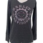 Harley Davidson Glacier Kalispell Montana Long Sleeve Logo T-Shirt Size Small Photo 0