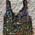 ZARA Sequin Crop Top Photo 0