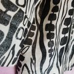 WD.NY ABSTRACT ART TO WEAR LINEN BLEND BUTTON FRONT BLAZER CARDIGAN 8 METALLIC Black Photo 10