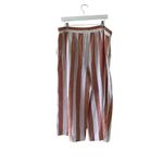 BeachLunchLounge  White Brown  High Rise Wide Leg Pull on Y2K Bohemian XL #1780 Photo 6