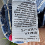 American Eagle Stretch Highest Waist Mom Shorts Acid Wash Stripes SZ 8 Paperbag Photo 10